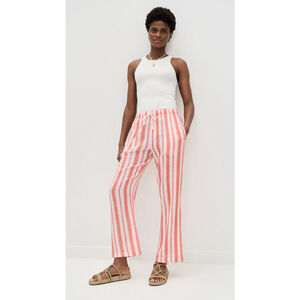 Xirena NWT Blanche Pant SM Cotton Gauze Pull On Sunset Pink Orange Straight $225